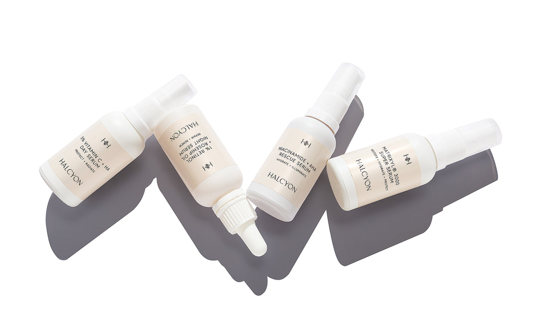 serum retinol collagen boost peptide vitamin c hyaluronic acid alpha hydroxy acid niacinamide vitamin b3 rosehip oil anti-ageing skin firming skin brightening glowing skin healthy skin plant based skincare vegan cruelty free restore repair protect radiate