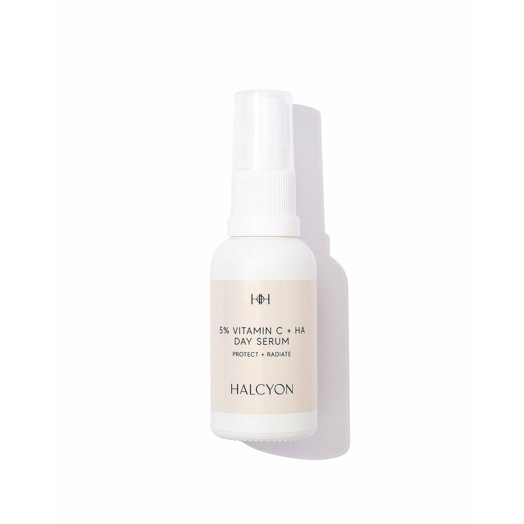5% Vitamin C + Hyaluronic Acid Day Serum Advanced bioactive vegan whole plant formulations and never tested on animals